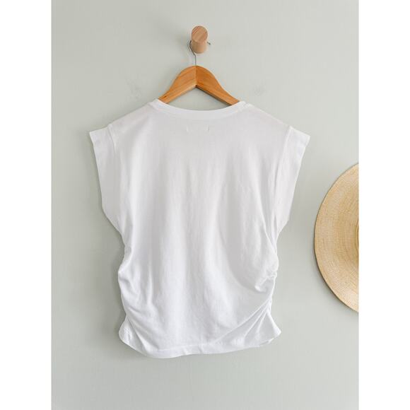 Madewell | NWT | Side-Cinch Muscle Tee in Eyelet White | Sz S - Picture 9 of 9